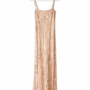 LoveShackFancy Pink Sequin Dress